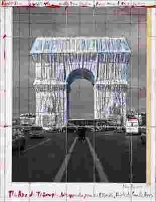 Christo Will Soon Wrap the Arc de Triomphe in Blue Fabric