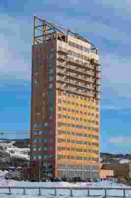 The World's Tallest Timber-Framed Building Finally Opens Its Doors