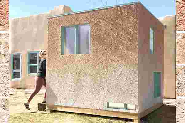 Made from recycled paper, this tiny home explores sustainable architecture and low-impact construction!