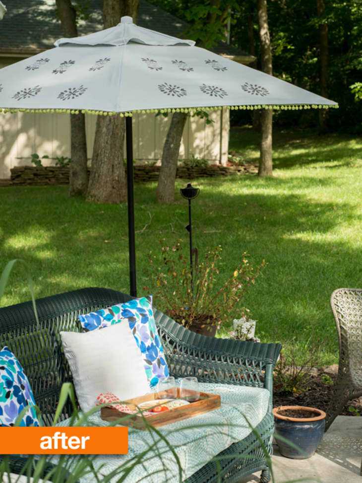 Before &amp; After: Faded Outdoor Umbrella Sees The Light of Day