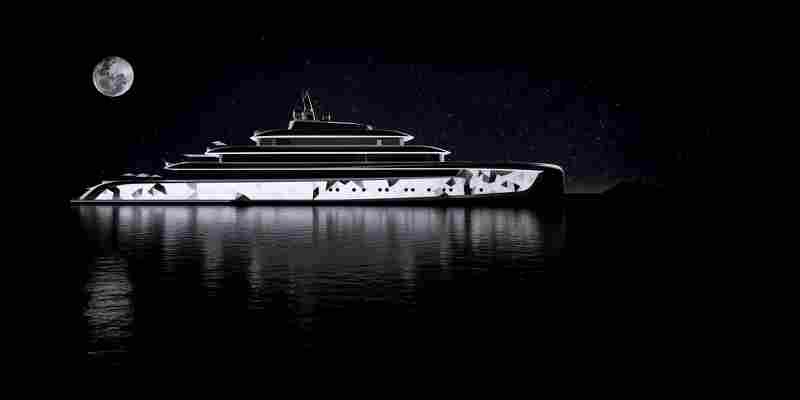 Van Geest Design’s New Superyacht Is a Shimmering Spectacle on the Water